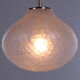 Very rare glass hanging lamp by doria leuchten, 1960, germany