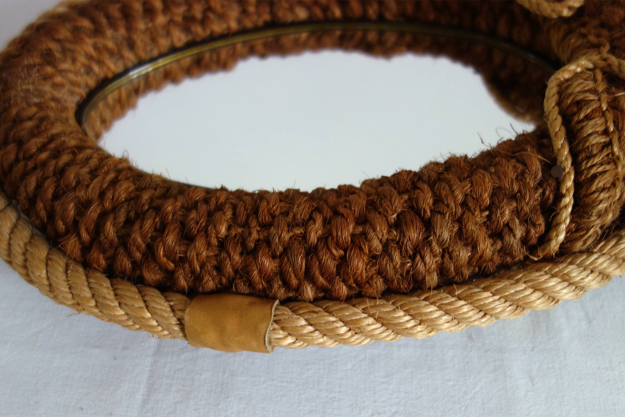 Old  rope mirror 50s/60s