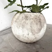 Spherical fibreglass planter, DLG Willy Guhl, 1960s
