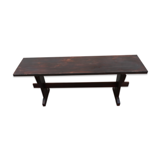 Wooden bench color wege