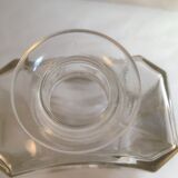 Engraved glass decanter