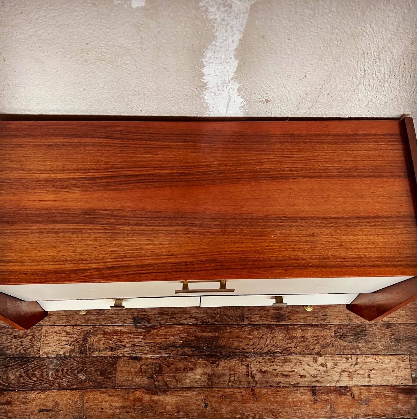 Mini sideboard TV cabinet end of Scandinavian vintage sofa