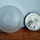 Applique ronde en verre vintage