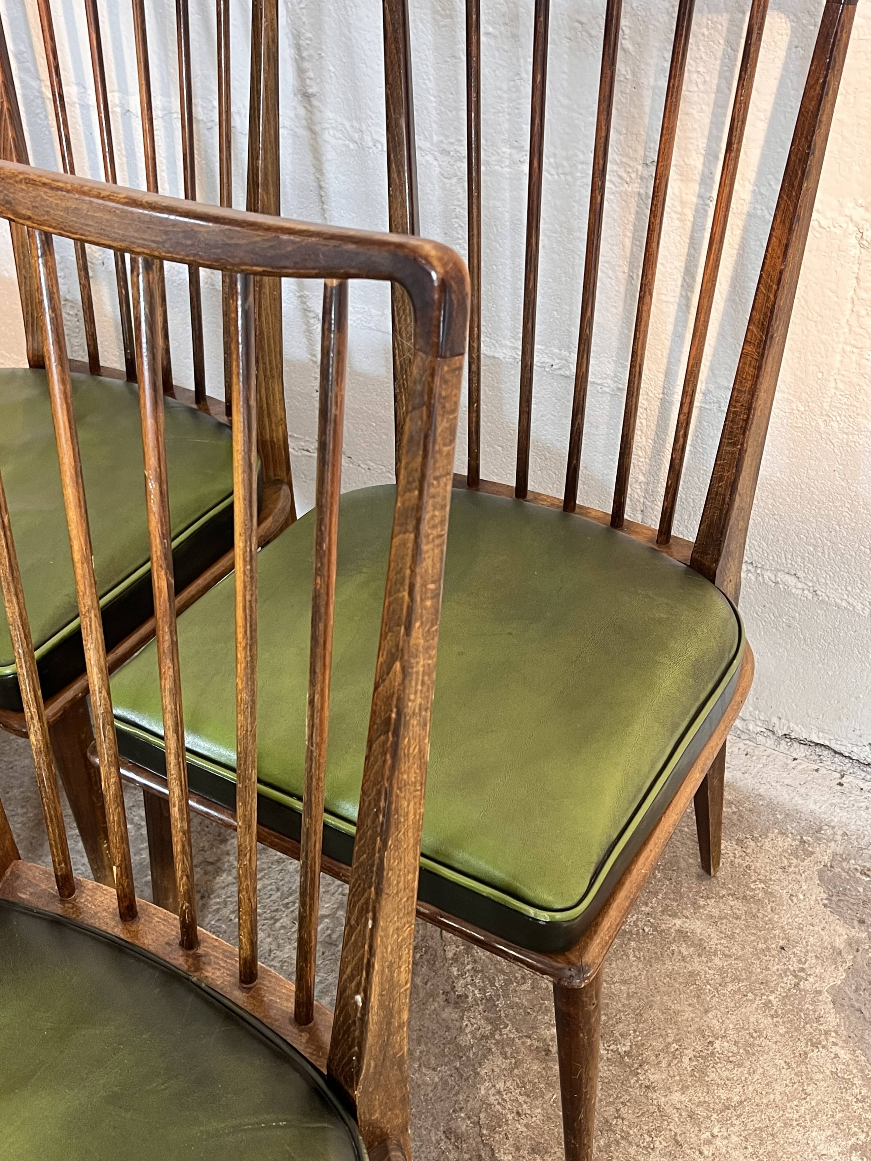 Dining room chairs, Charles Ramos 1950s