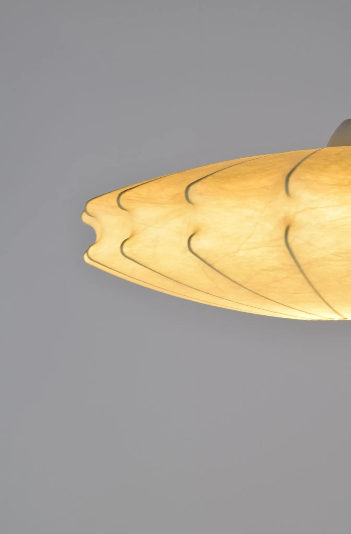 Rare vintage cocoon lamp by Friedel Wauer for Goldkant Leuchten, 1960s