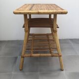 Audoux Minet bamboo rattan coffee table