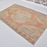 Tapis anatolien orange et beige sku 2434