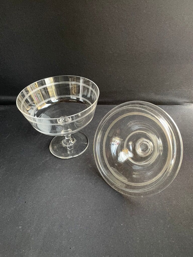 Compotier baccarat engraving nets