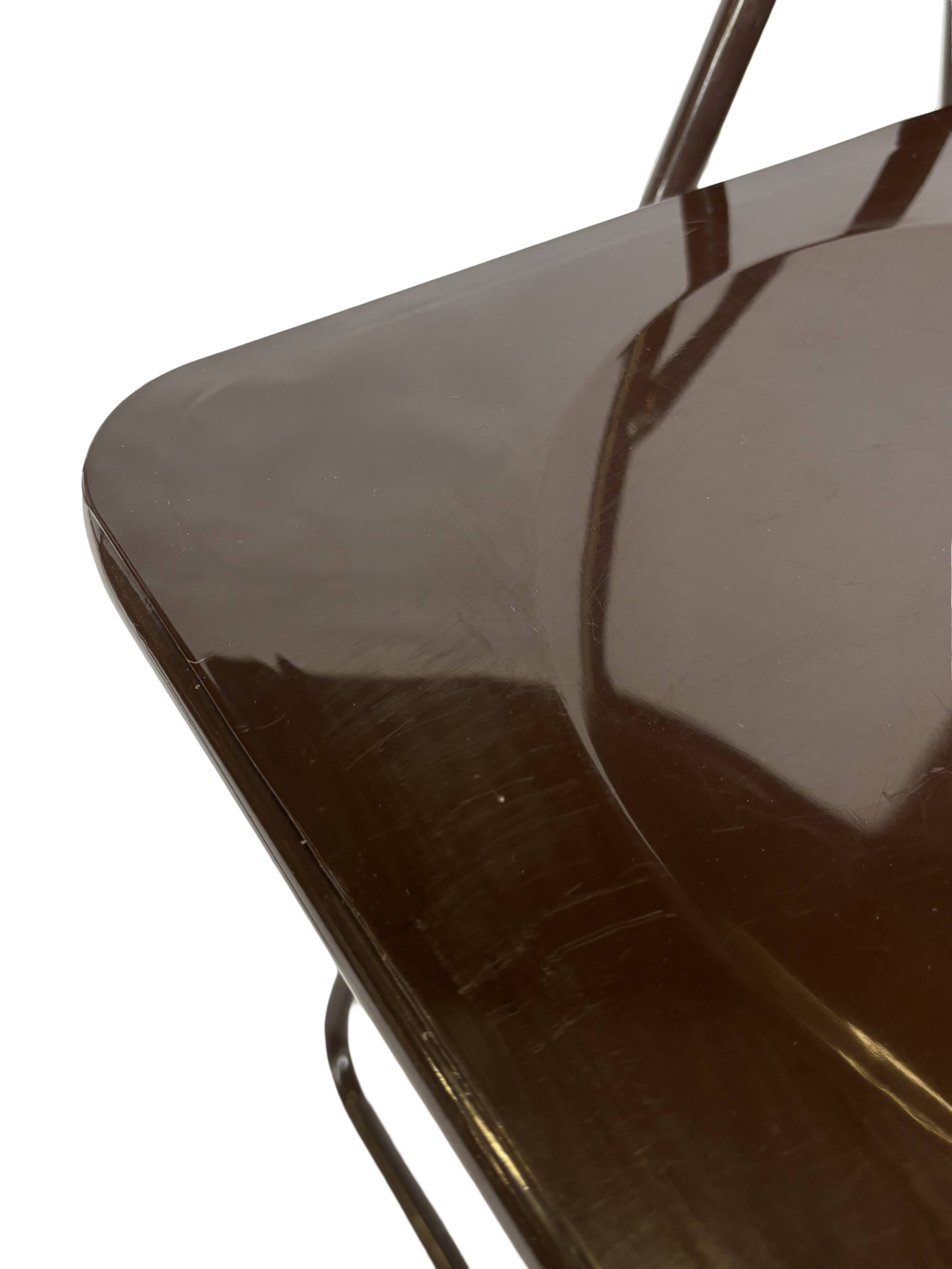 Vintage Ted Folding chairs Niels Gammelgaard for Ikea - Set of four - in Dark Brown