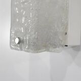 Large pair of Murano glass wall sconces, Italy 1970s. Vintage