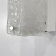 Large pair of Murano glass wall sconces, Italy 1970s. Vintage