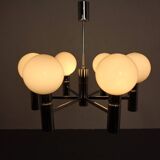 Opaline Glass Pendant Lamp from Sölken Leuchten, Germany, 1960s