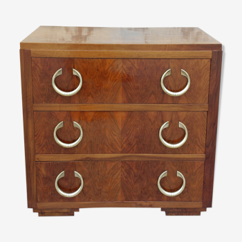 Commode d'époque Art déco en noyer 1930