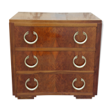 Commode d'époque Art déco en noyer 1930