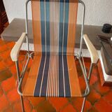 Chaise de camping vintage