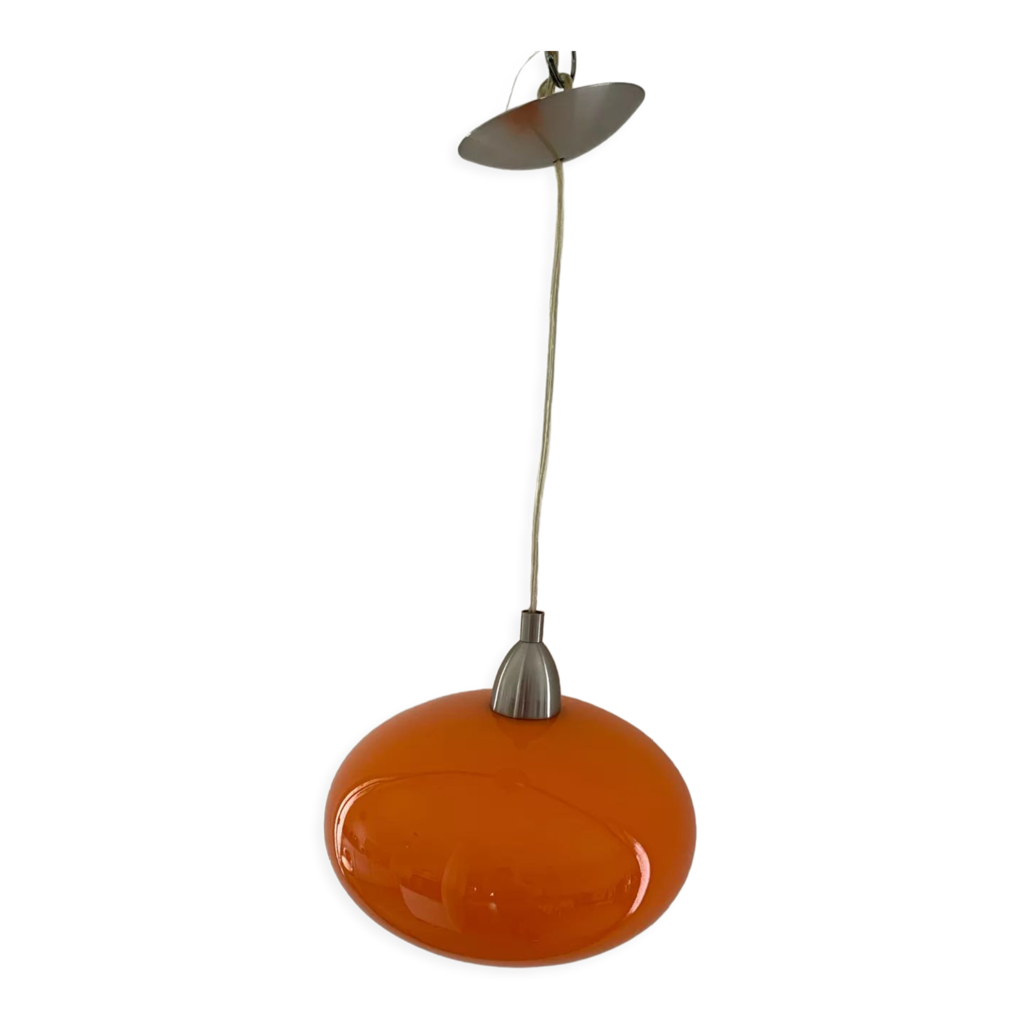 Vintage orange hanging lamp