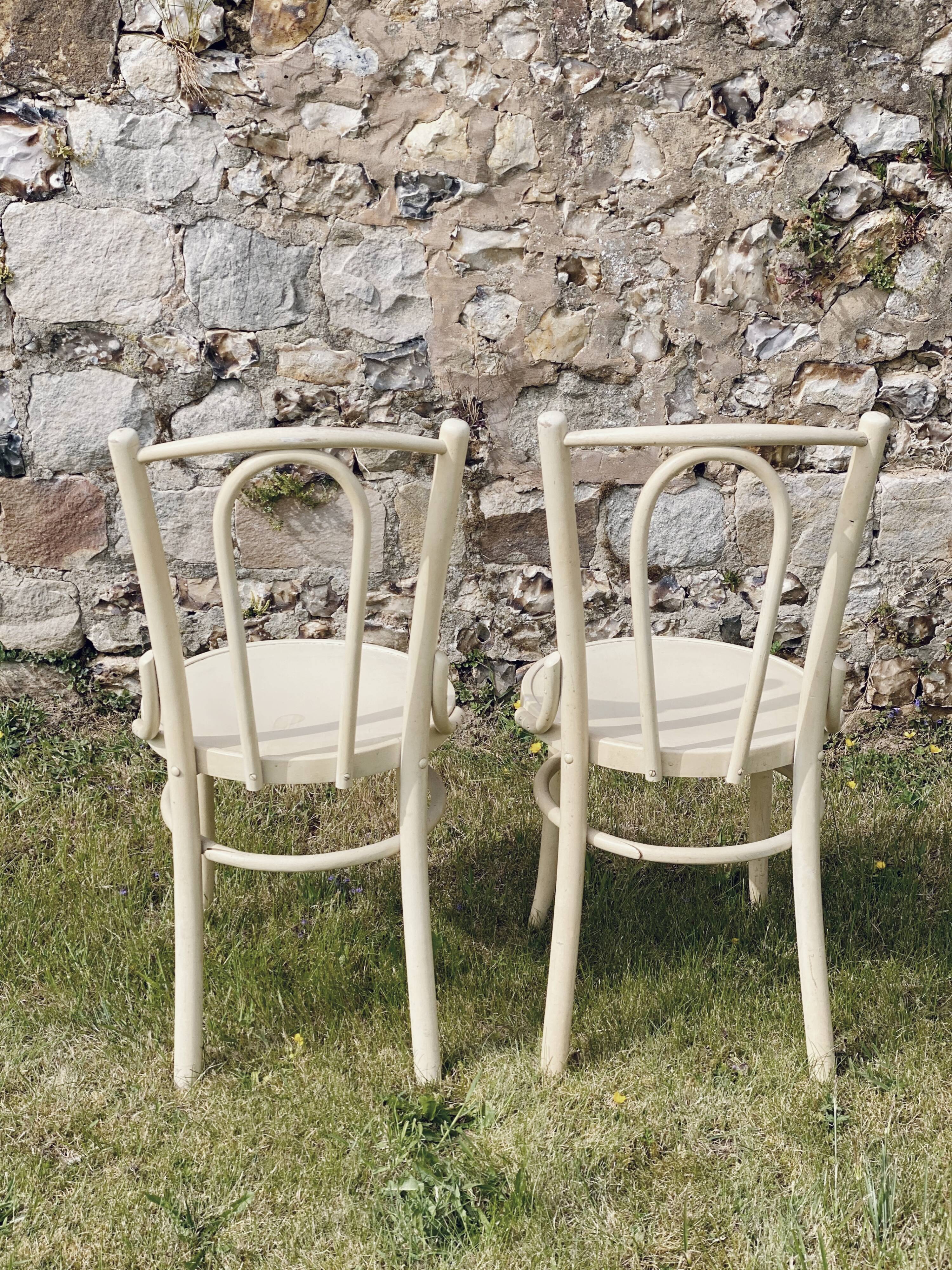 Pair of bistro chairs