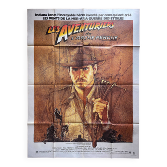 Original cinema poster "Raiders of the Lost Ark" Harrison Ford 120x160cm 1981