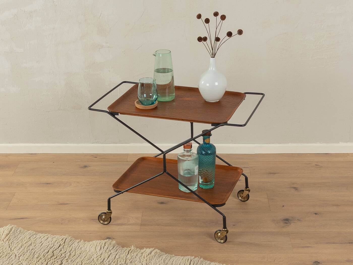 1960s serving trolley, vintage
