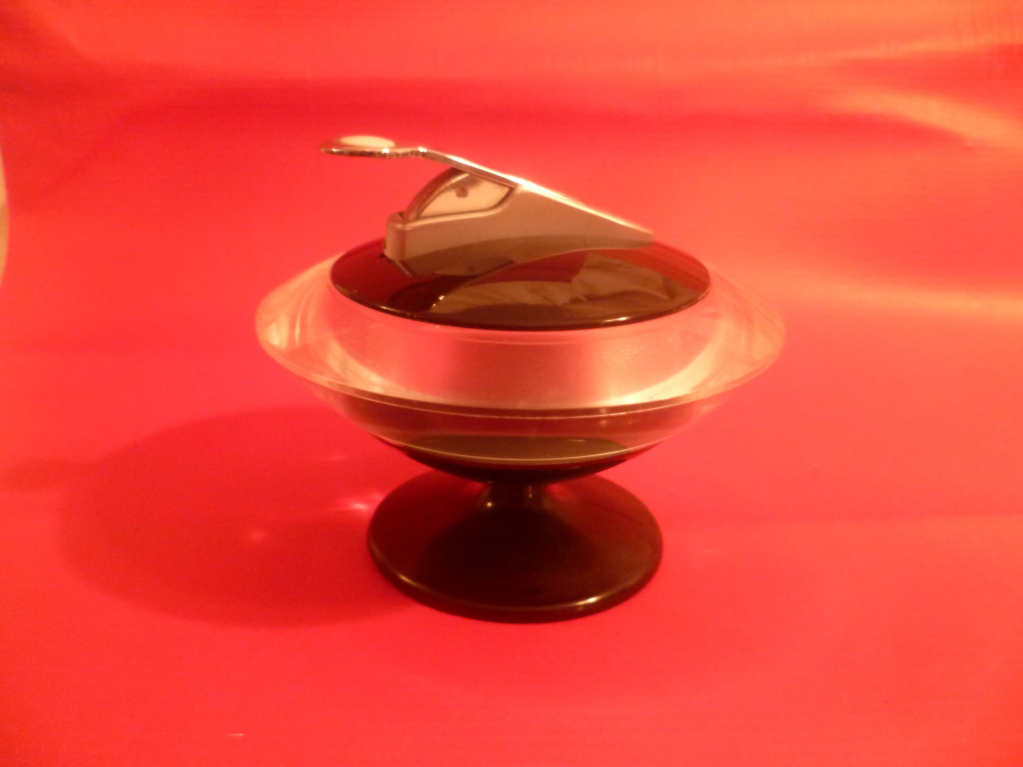 Vintage space age T36 table lighter flying saucer by Maruman