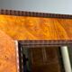 Vintage mirror with ribbed frame