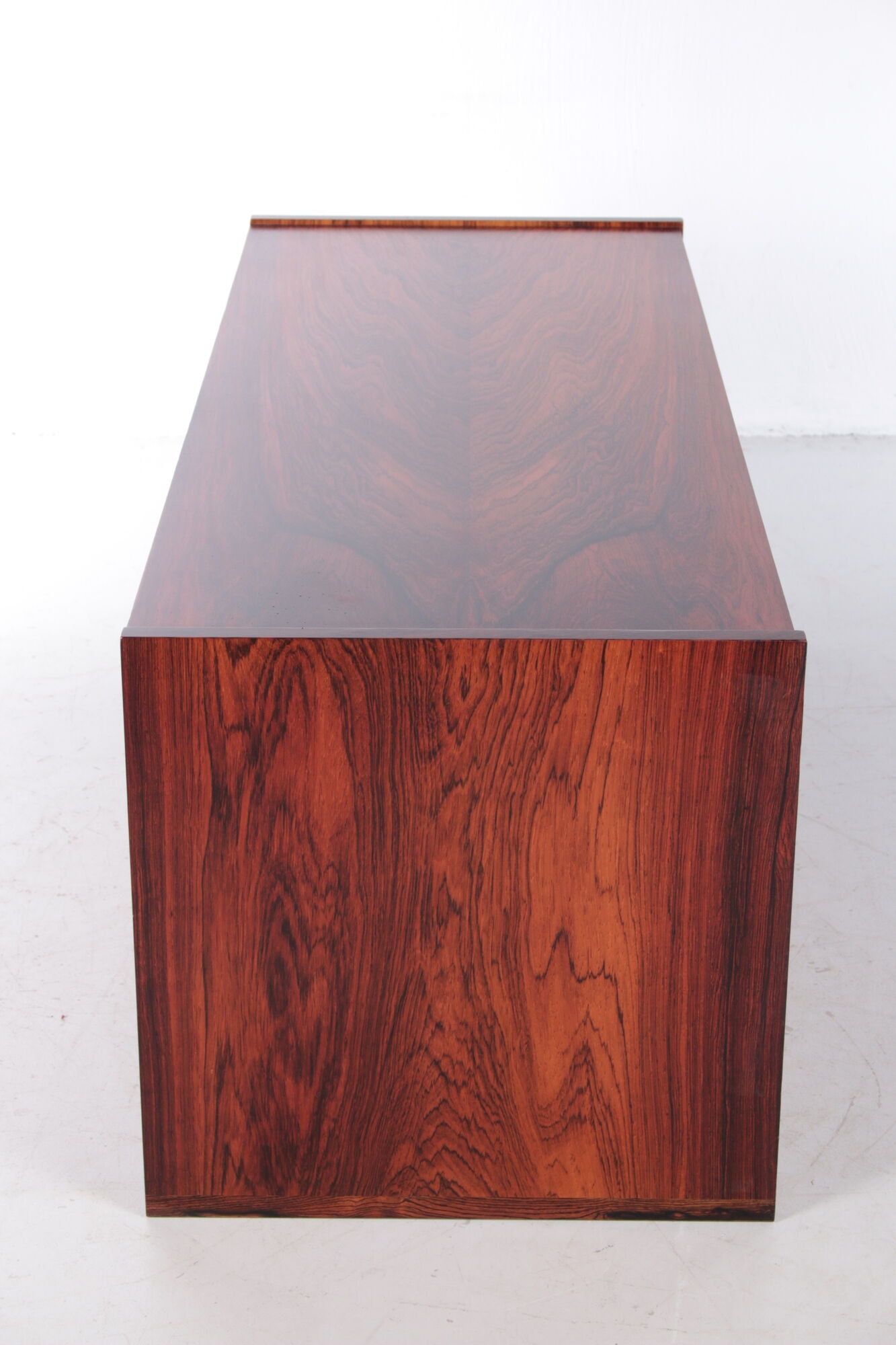 Low sideboard or TV cabinet made of Pallisander wood from the 1960s, Sweden.