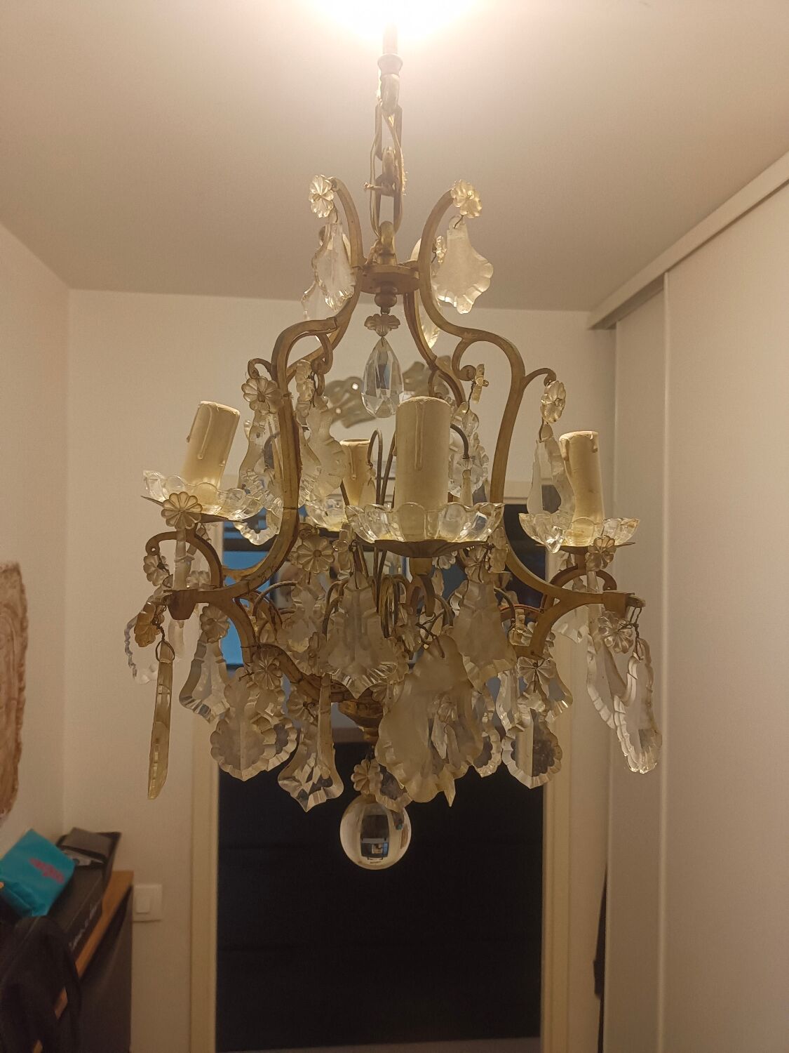 Bronze chandelier