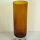Amber glass vase 25 cm 1970s
