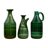Set of 3 ceramic pitchers by Ambrogio Pozzi for Ceramica Franco Pozzi
