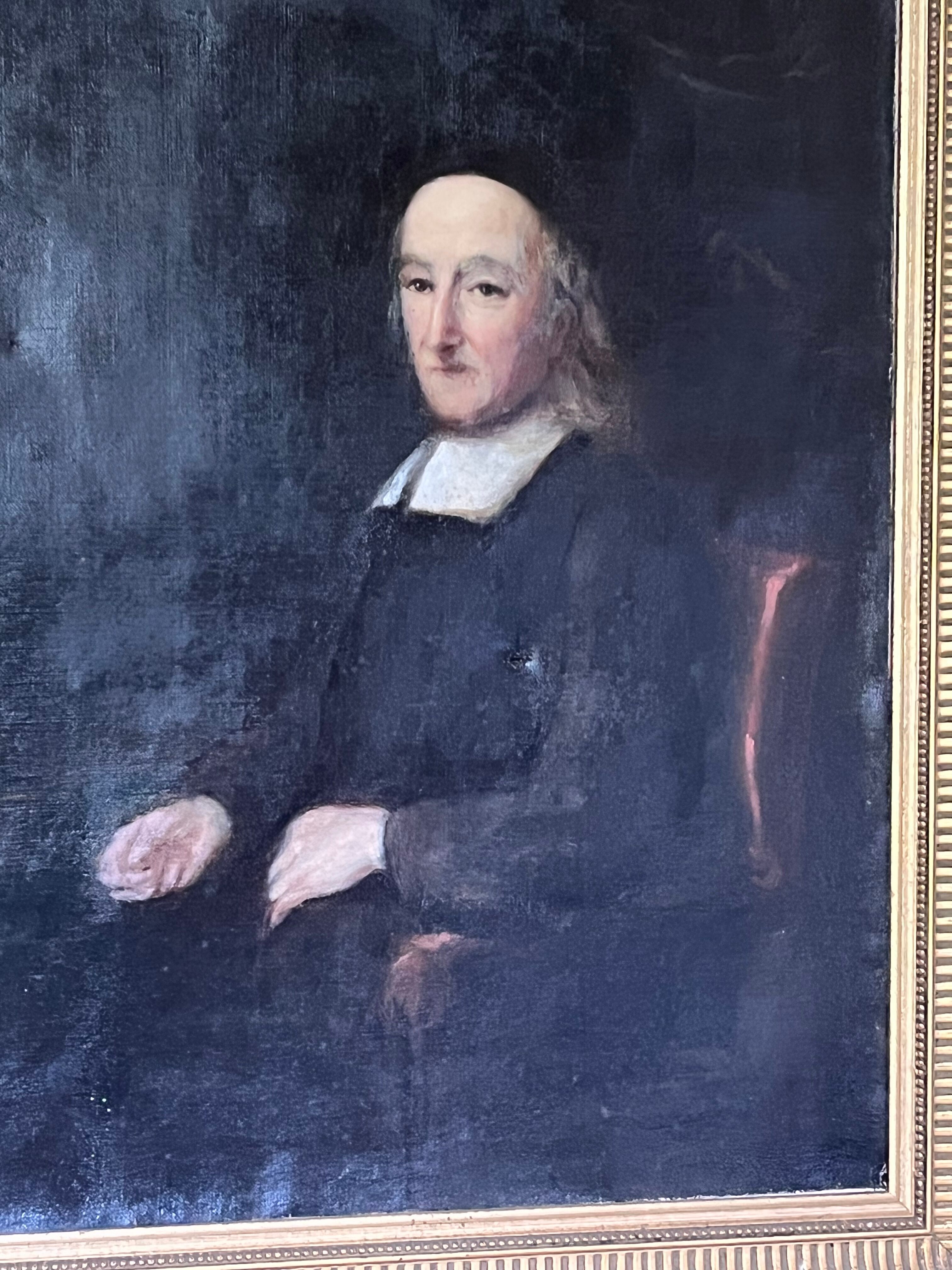 Old portrait painting 1800