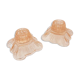Pair of pink candle holders