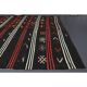 Vintage Turkish Oushak Handmade Wool Cotton Black Area Rug 257x390