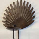 Brown patina wall candle holder