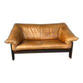 Canapé scandinave vintage en cuir