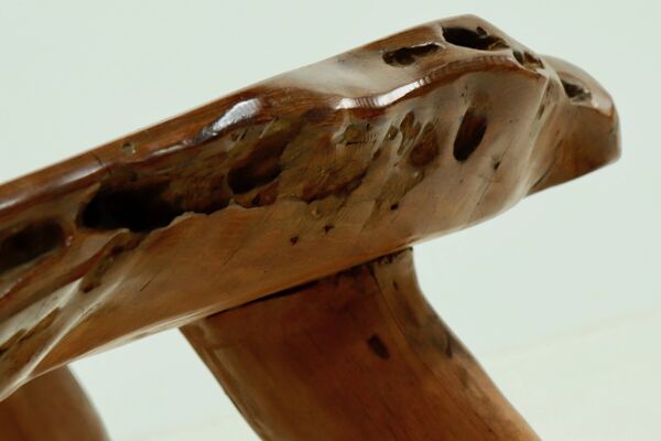 Table basse tronc d'arbre XL années 1960