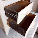 Old storage cabinet with two drawers