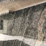 Coffee table in gray green marble