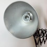 Industrial Black Scissor Wall Lamp, 1950s