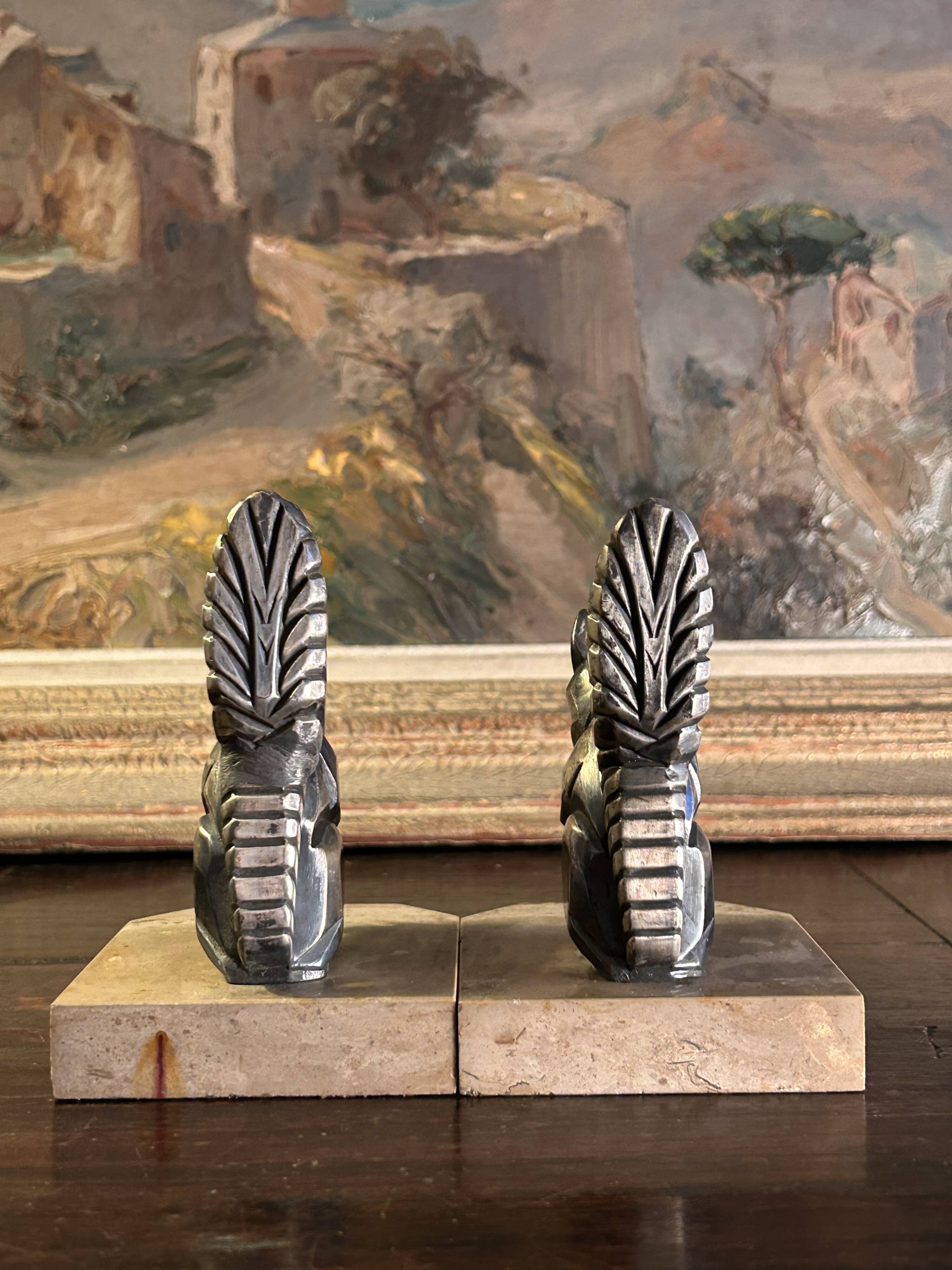 Art Deco bookends H. Moreau 1930