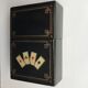 Box for card game period napoleon III in boiled cardboard