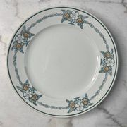 Assiette plate St Amand Corbeille de fleurs