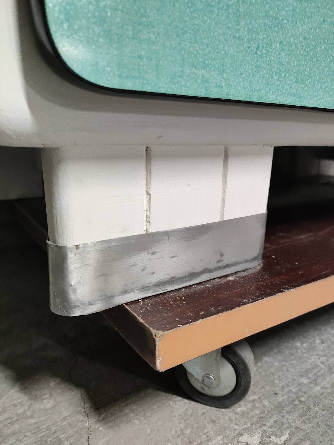 Green Formica cupboard or sideboard - 1960s