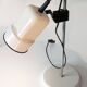 Desk lamp from the 70s and 80s, chrome and white lacquered metal