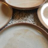 Set of 4 flat sandstone plates