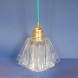 Vintage 70s UFO space age hanging lamp from France - newly electrified