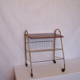 Occasional door-vinyls and magazine rack in the 1950s furniture