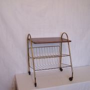 Occasional door-vinyls and magazine rack in the 1950s furniture