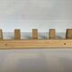 Bamboo wood coat rack