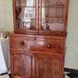 Victorian mahogany secretary bookcase