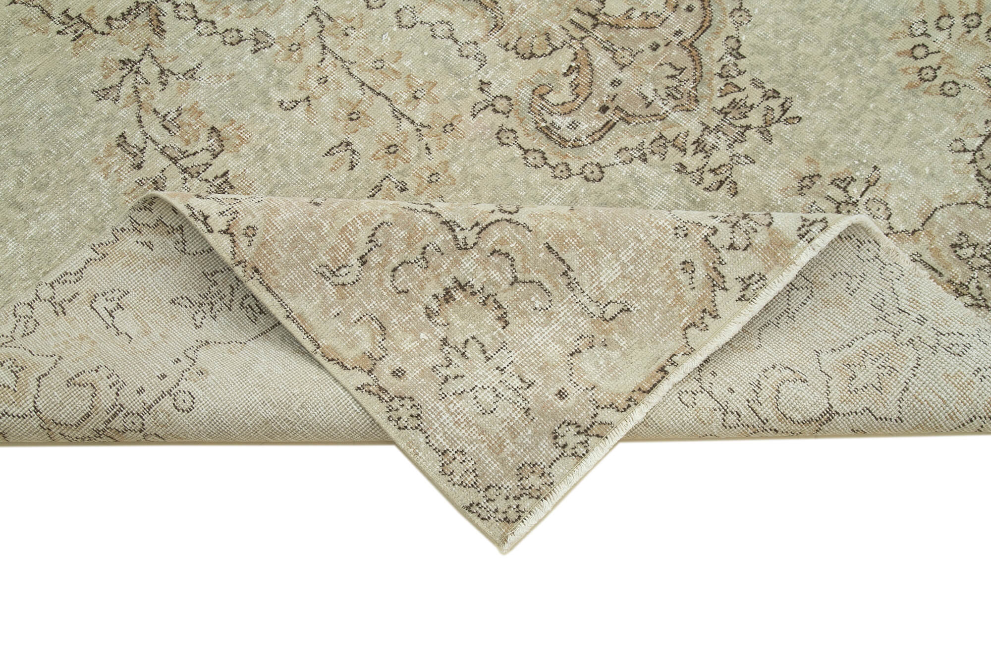 Hand-knotted contemporary turkish beige carpet 208 cm x 300 cm - 36575